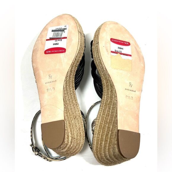 Frances Valentine Jute Espadrille Wedge Sandals - Picture 12 of 13